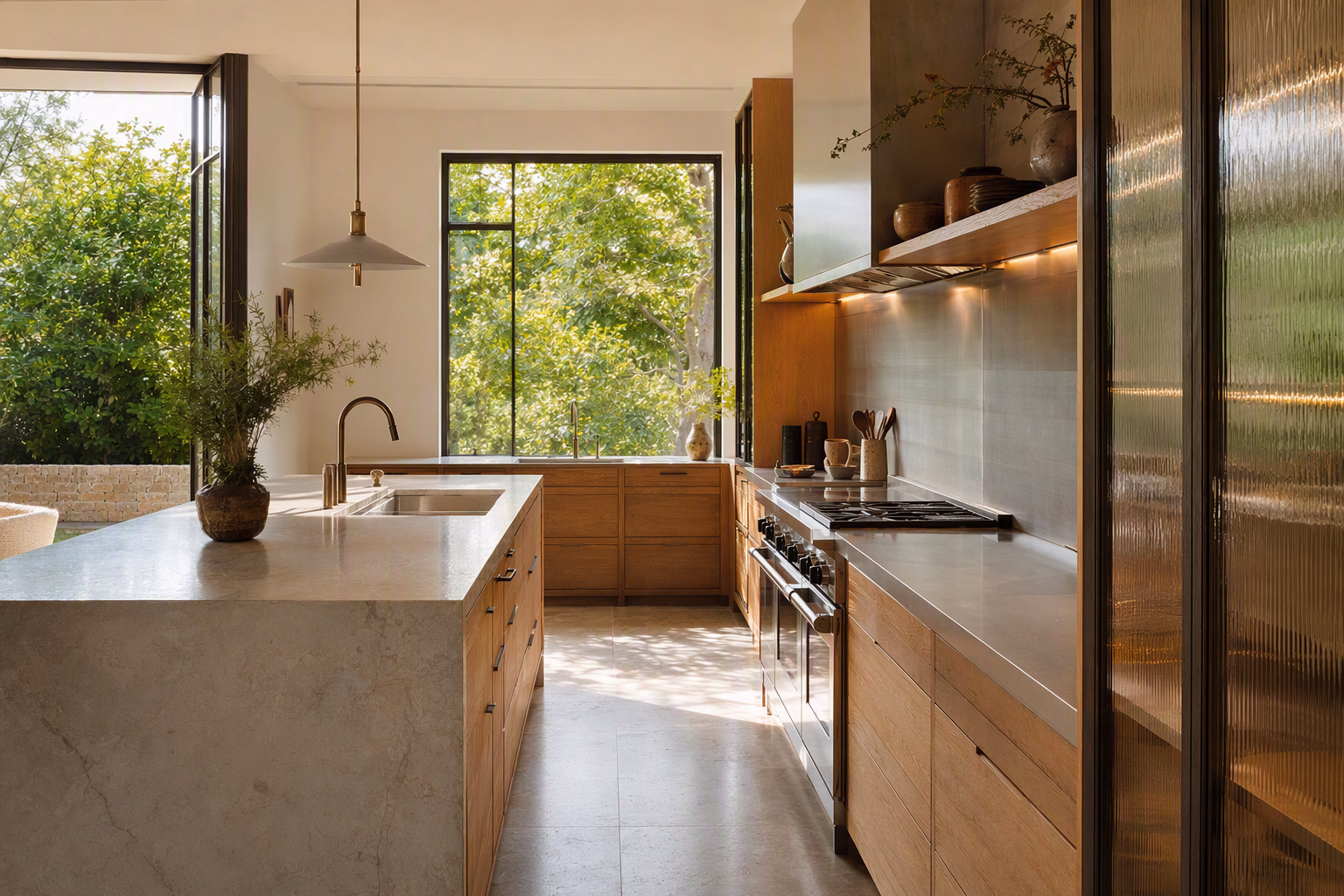 Garden-facing Glasshouse Kitchen concept